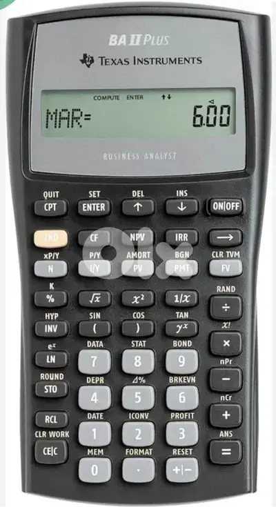 Financial Calculator texas instruments BA2 plus