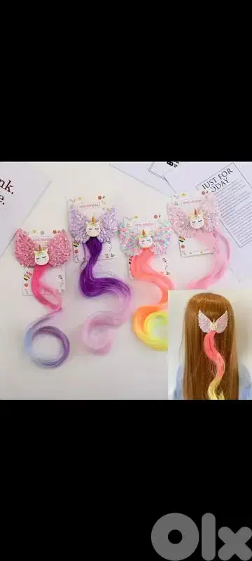 girls  hair extension clip
