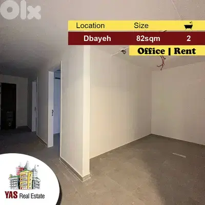 Dbayeh 81m2 | Rent | Office | Prime Location | Perfect Investment |MJ