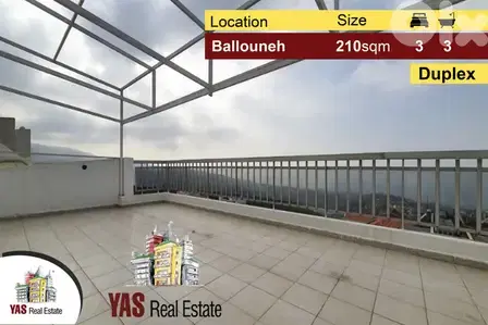 Ballouneh 210m2 | Duplex | Excellent Condition | Luxury | View |