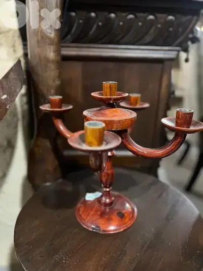 candle holder solid wood