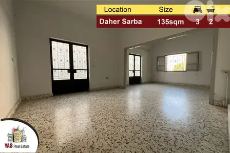 Daher Sarba 135m2 |Well Lighted | Quiet Street| Excellent Condition|EH