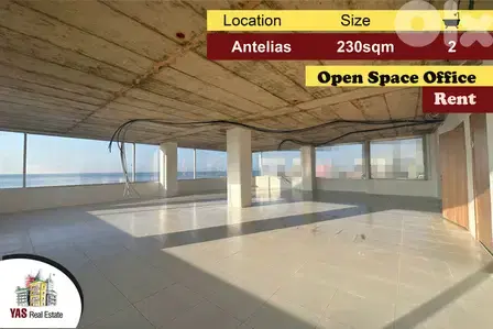 Antelias 230m2 | Office | Rent | Active Tower | Open Space | MJ |