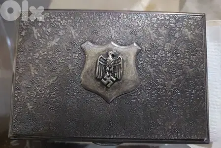 German Nazi Silver Plated Box era of WW2 Adolf Hiter