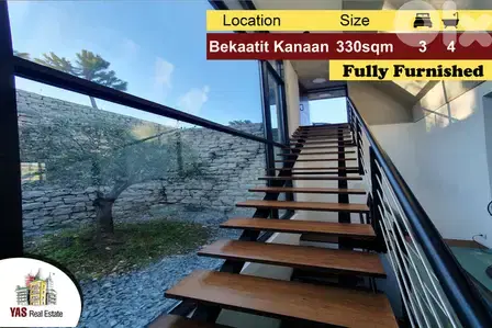 Bekaatit Kanaan 330m2 | Furnished Villa | Unbeatable View |  KH |