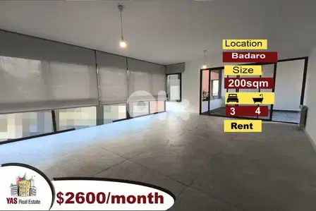 Badaro 200m2 | Luxury Building | Rent | Classy Area | AA/MJ |