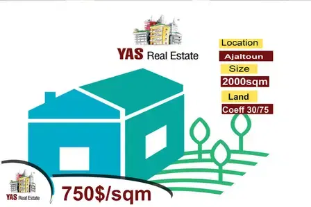 Ajaltoun 2000m2 | Land | 4 Floors building | Open Sea View | AC |