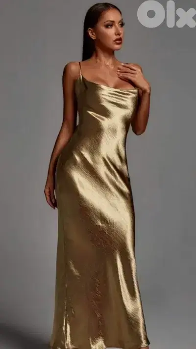 Gold maxi dress