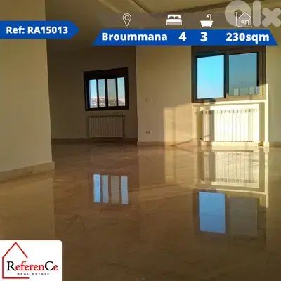 Spacious apartment in broummana شقة واسعة في برمانا