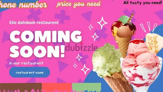 restaurent ads only for 10$ the design
