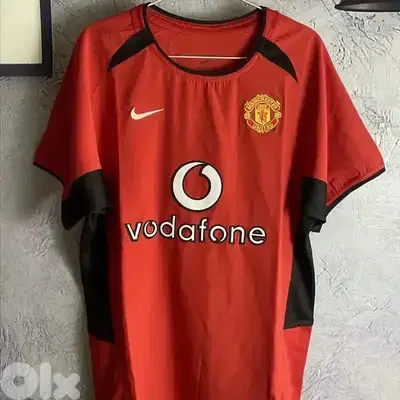 Manchester United 2002 Home vodafone nike jersey