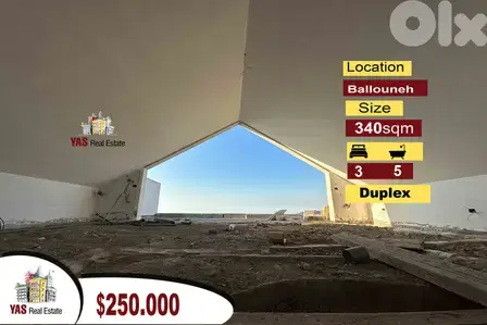 Ballouneh 340m2 Duplex | Impressive View | New | Upgraded | Catch |