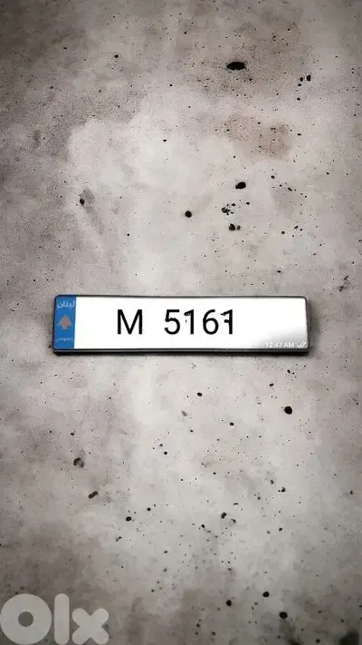 plate number