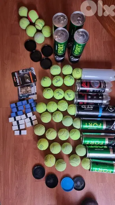 bargain price tennis balls + grips new and used
