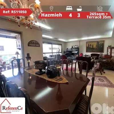 Furnished apartment/terrace in Hazmieh شقة مفروشة/تراس في الحازمية