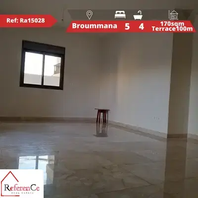 Luxury apartment for sale in Broummana للبيع شقة فاخرة في برمانا