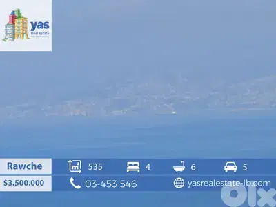 Rawche 535m2 | Luxury | Gym /Spa | Indoor/Outdoor Pool | Sea View |PA|