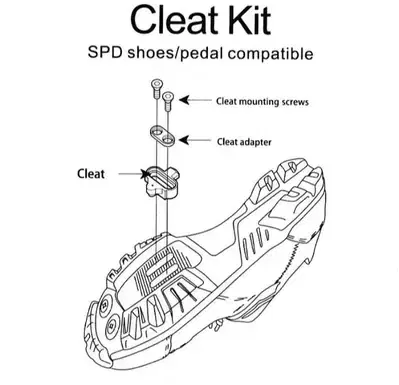 Bike pedal cleats