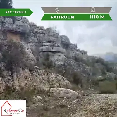 Land for sale in Faitroun أرض للبيع في فيطرون