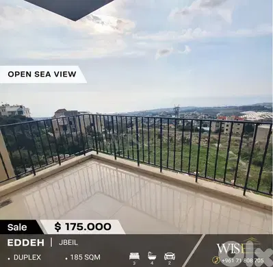 185 SQM brand new duplex for SALE in Eddeh - Jbeil!