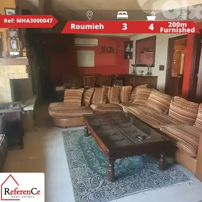 Furnished apartment for sale in Roumieh شقة مفروشة للبيع في الرومية