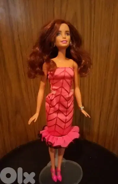 FASHION MIX N MATCH brunette Barbie Mattel great doll +own dress+Shoes