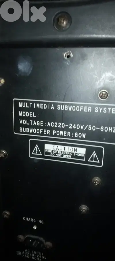 Multi media subwoofer system