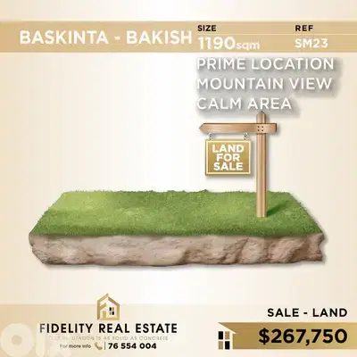 Land for sale in Baskinta- Bakish SM23