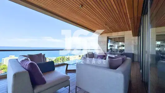 L17543-Apartment with Majestic Sea View For Sale in Bliss, Ras Beirut