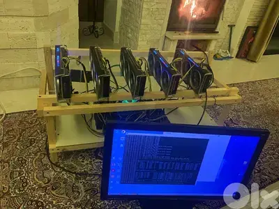 High-Performance 5-GPU Mining Rig – Ready to Mine