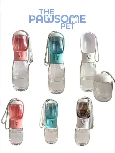 Pawsome's water bottle with storage