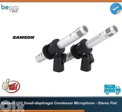 Samson C02 Small-diaphragm Condenser Microphone - Stereo Pair