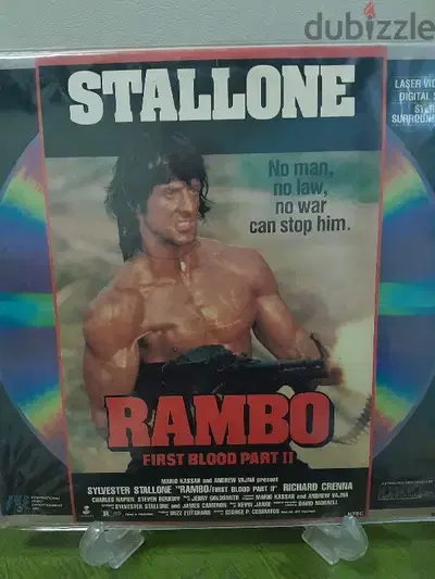 RAMBO First Blood pt. 2 laserdisc Sylvester Stallone