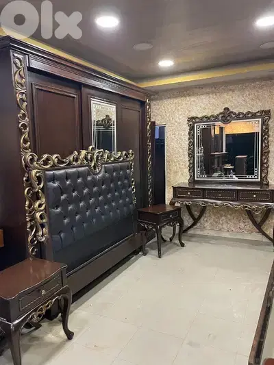 أوضة نوم خشب زان مصرية حفر ملوكية