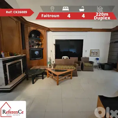 Furnished Duplex in Faitroun for sale دوبلكس مفروش للبيع في فيطرون