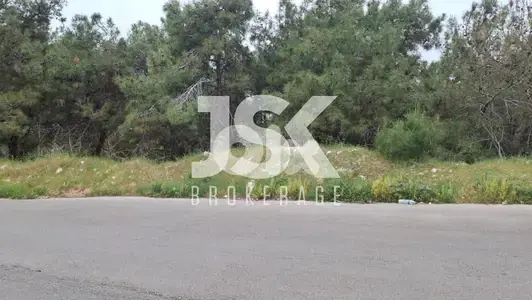 L17671-Spacious Land With Seaview For Sale in Bsalim