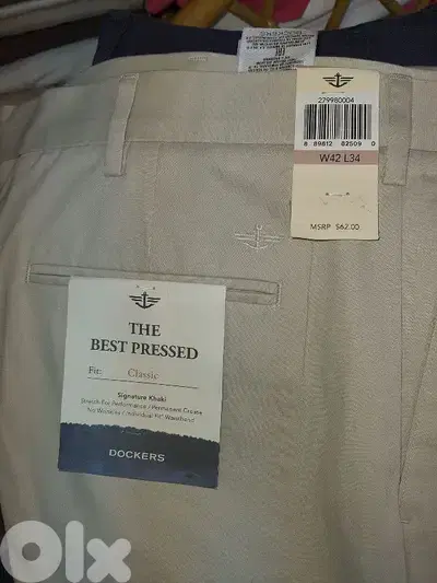 DOCKERS PANT BEIGE  SIZE W42 L34