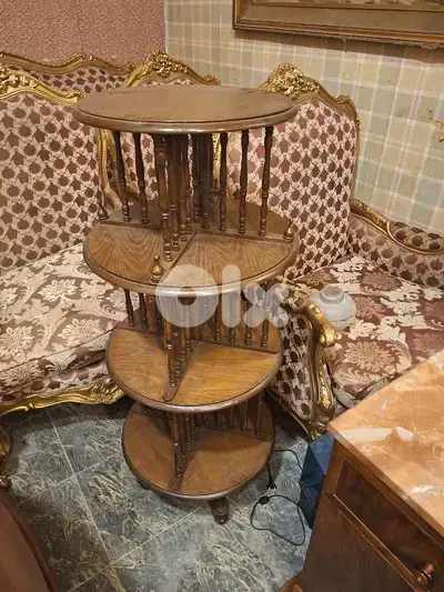طاولة ستاند خشب جوز تونيت فرنسي قديم