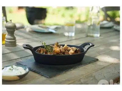 grill meister grill pan+ serving dish set