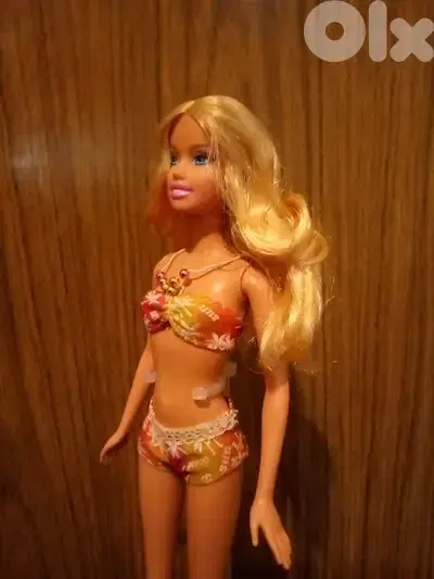 Barbie BEACH PARTY Mattel Great doll2008 Bend legs Flat feet+Swim wear