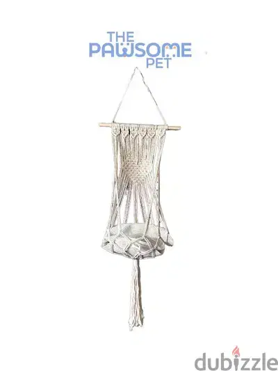 Pawsome's macrame hammock