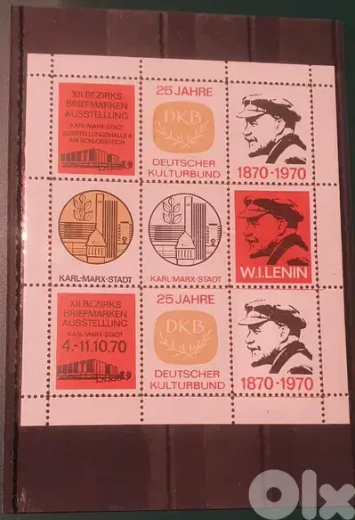 Lenin stamps block 1870-1970 Karl-Marx-City Lot# SWL-48