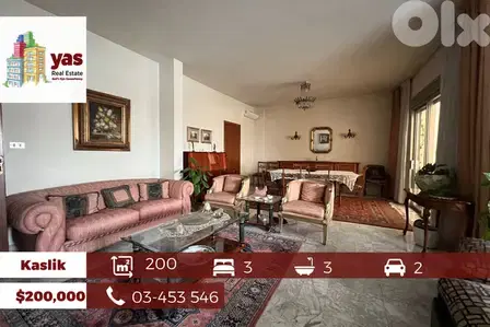 Kaslik 200m2 | Well Maintained | Panoramic View | Prime Location | EH