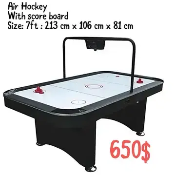 Air hockey 7 ft with score board