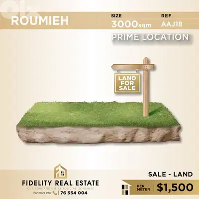 Industrial Land for sale in Roumieh AAJ18 أرض صناعية للبيع في الرومية