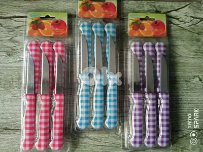 Colorful fruits knives 6 pieces set 2$