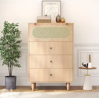 BOHO cabinet Rattan style