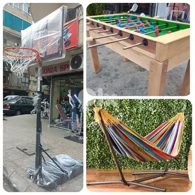 530$ for 3 items( basketball hoop + billiard + hammock)