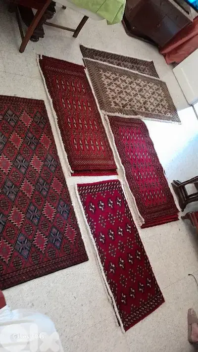 سجاد عجمي الوان نباتية صوف ناعم شغل يدوي كل 4 قطع 100 دولار