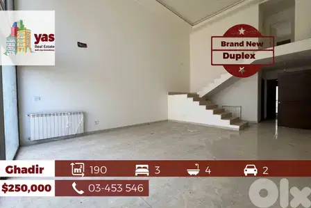 Ghadir 190m2 | Brand New | Duplex | Partial View | EH/IV